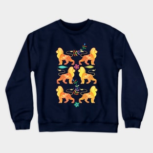 Paper Print Lions Crewneck Sweatshirt